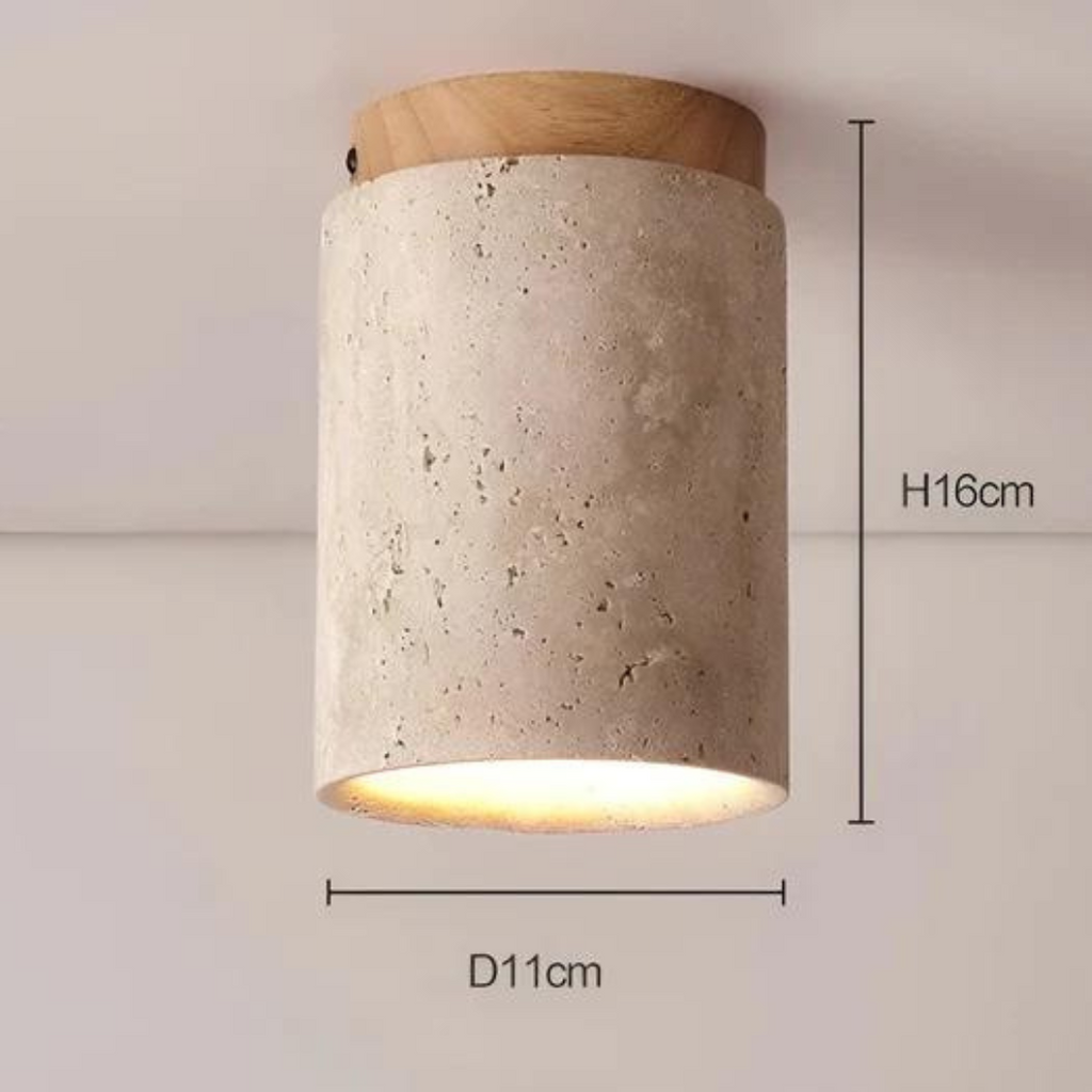 Lámpara de techo redonda de estilo japonés moderna - ZenLight
