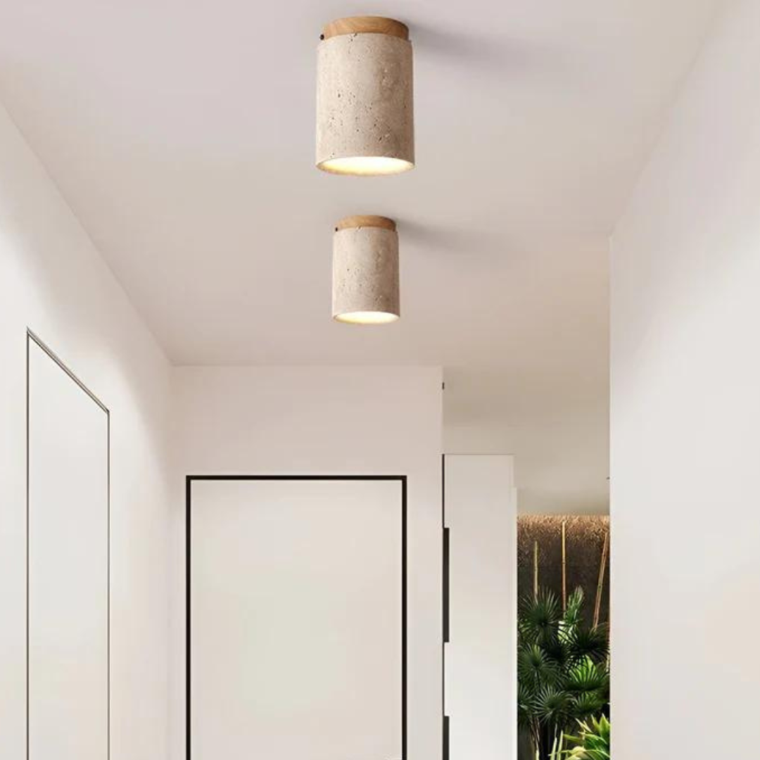 Lámpara de techo redonda de estilo japonés moderna - ZenLight