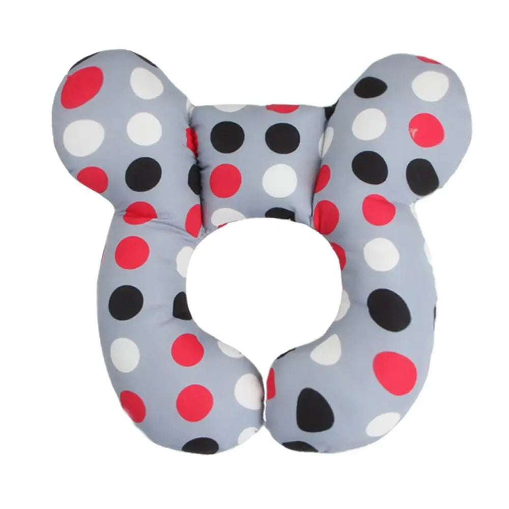 Almohada de apoyo para cabeza y cuello en forma de U para bebés, ideal para viajes.