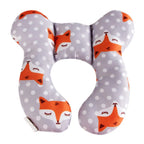 Almohada de apoyo para cabeza y cuello en forma de U para bebés, ideal para viajes.