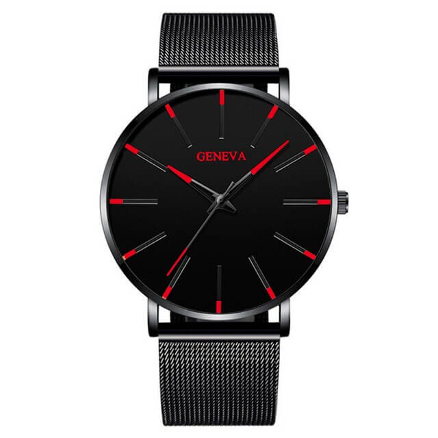 Herren Ultra-dünne Anzugsuhr – Estilo elegante, minimalista y zeitloser