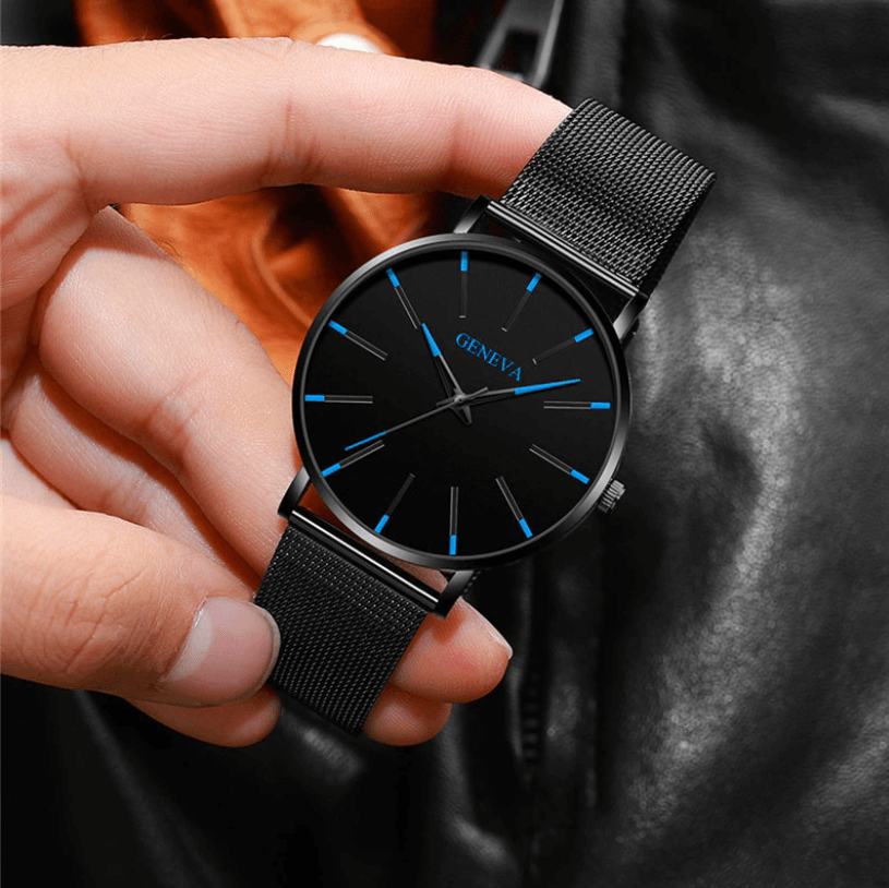 Herren Ultra-dünne Anzugsuhr – Estilo elegante, minimalista y zeitloser