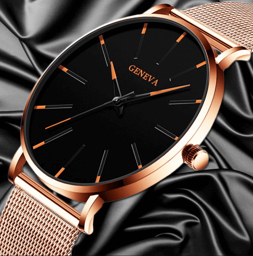 Herren Ultra-dünne Anzugsuhr – Estilo elegante, minimalista y zeitloser
