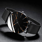 Herren Ultra-dünne Anzugsuhr – Estilo elegante, minimalista y zeitloser