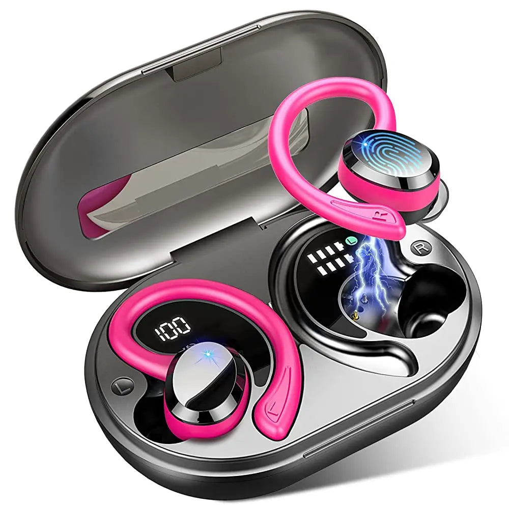Auriculares inalámbricos unisex: batería de larga duración y ajuste seguro.
