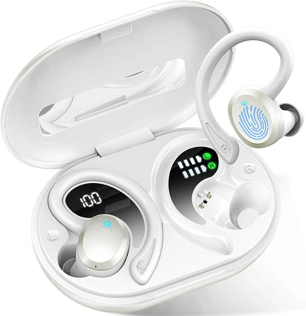 Auriculares inalámbricos unisex: batería de larga duración y ajuste seguro.