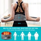 Almohadilla térmica y masajeador lumbar inalámbrico unisex