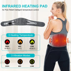 Almohadilla térmica y masajeador lumbar inalámbrico unisex