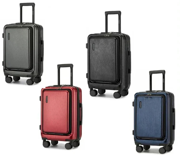 Maleta de viaje rígida unisex con ruedas giratorias