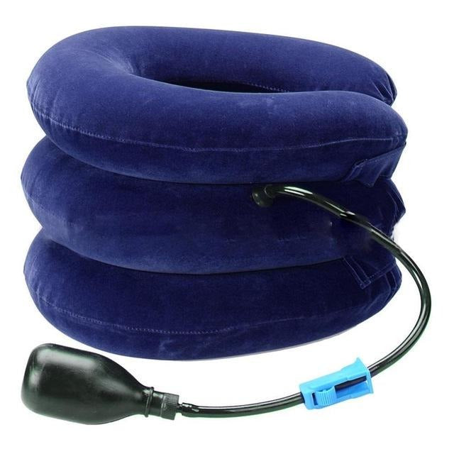 Almohada inflable unisex de soporte para tracción cervical