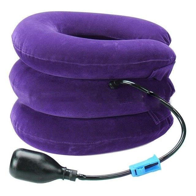 Almohada inflable unisex de soporte para tracción cervical