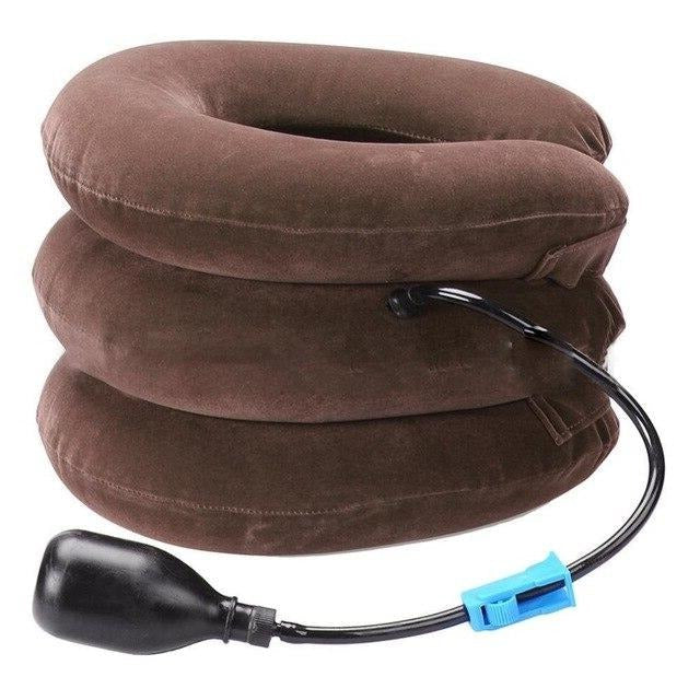 Almohada inflable unisex de soporte para tracción cervical