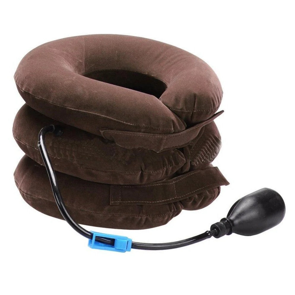 Almohada inflable unisex de soporte para tracción cervical