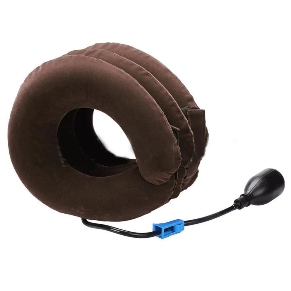Almohada inflable unisex de soporte para tracción cervical