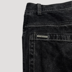 Vaqueros negros anchos de tiro alto – Raven
