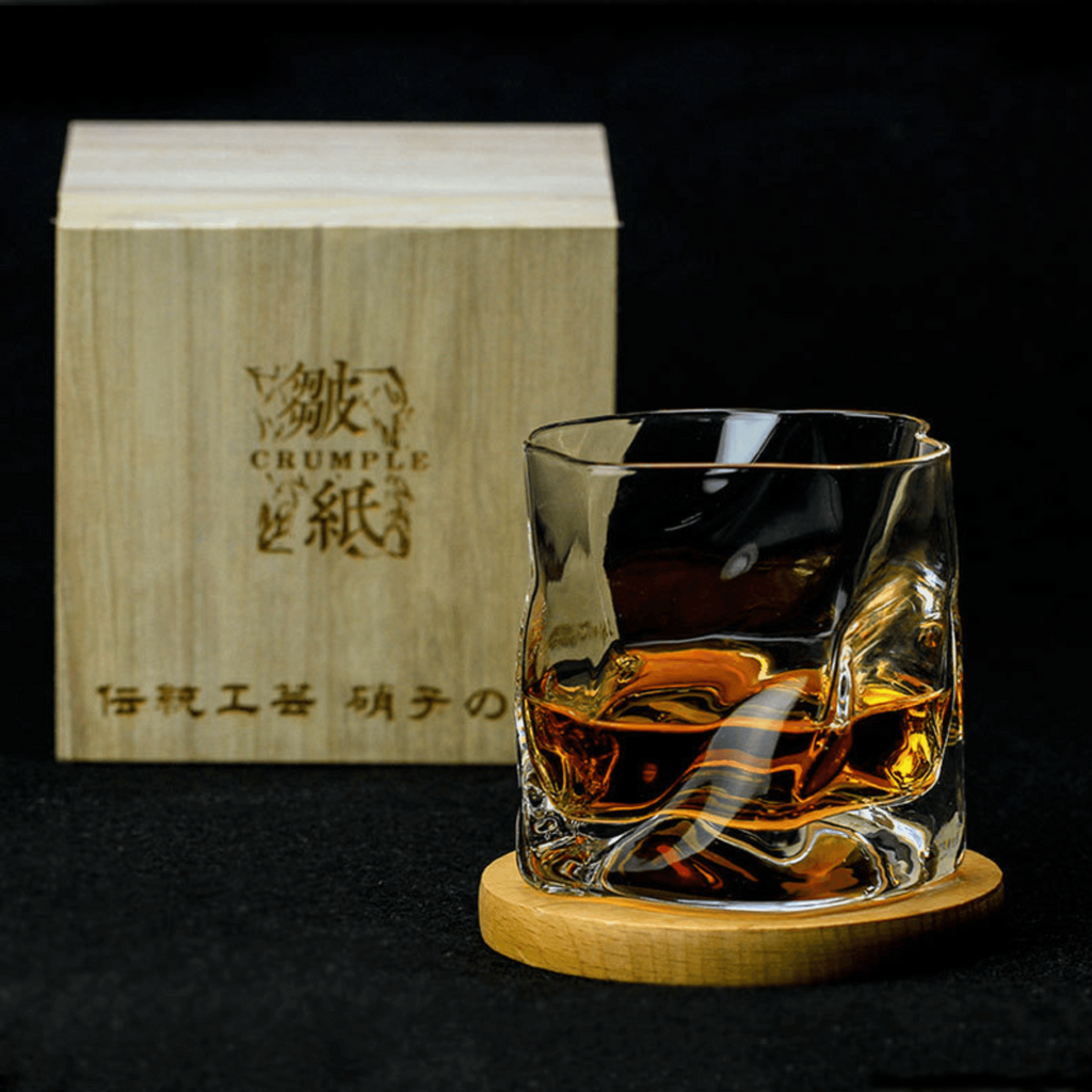 Vaso de whisky japonés Edo Kiriko Crumple Body