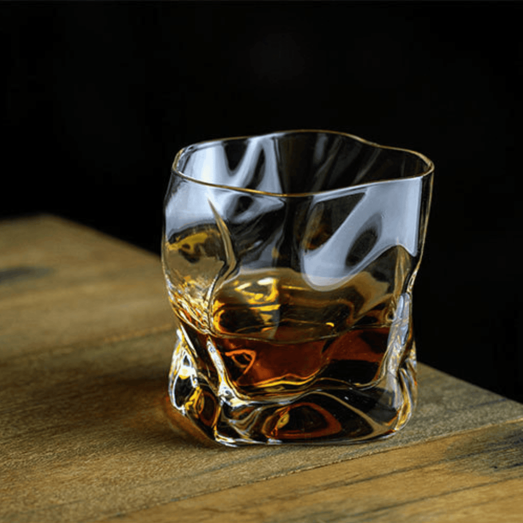 Vaso de whisky japonés Edo Kiriko Crumple Body