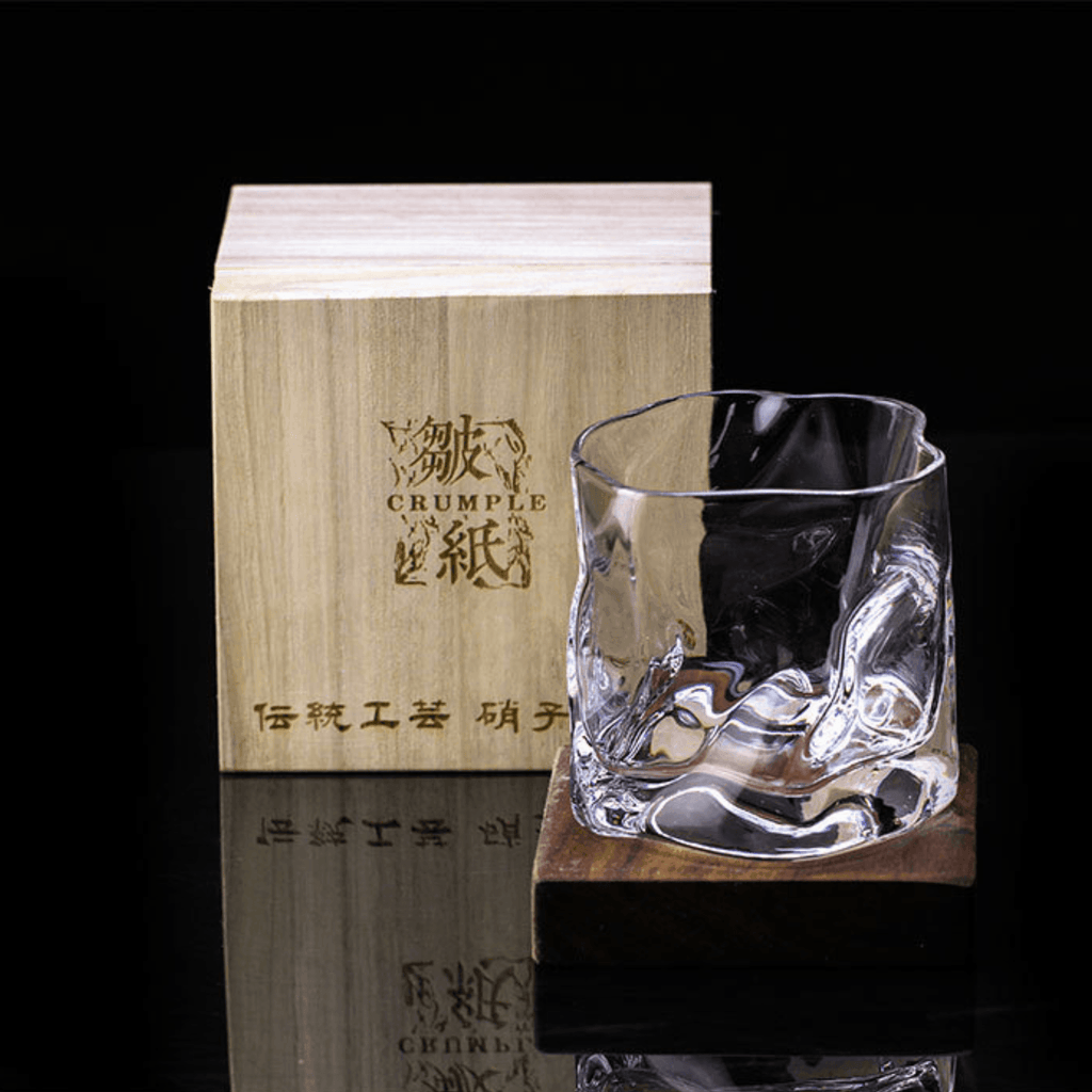 Vaso de whisky japonés Edo Kiriko Crumple Body