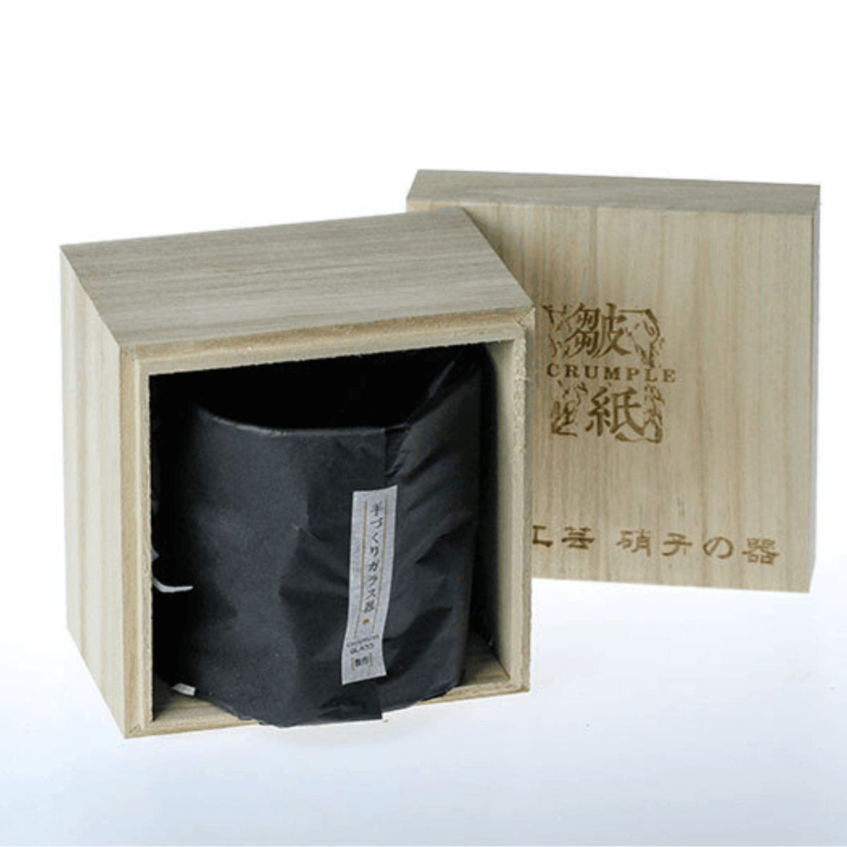 Vaso de whisky japonés Edo Kiriko Crumple Body