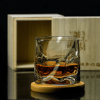 Vaso de whisky japonés Edo Kiriko Crumple Body