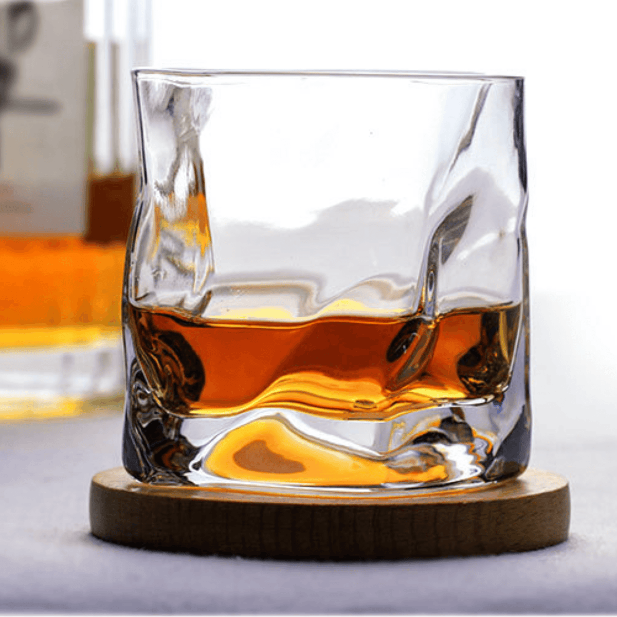 Vaso de whisky japonés Edo Kiriko Crumple Body