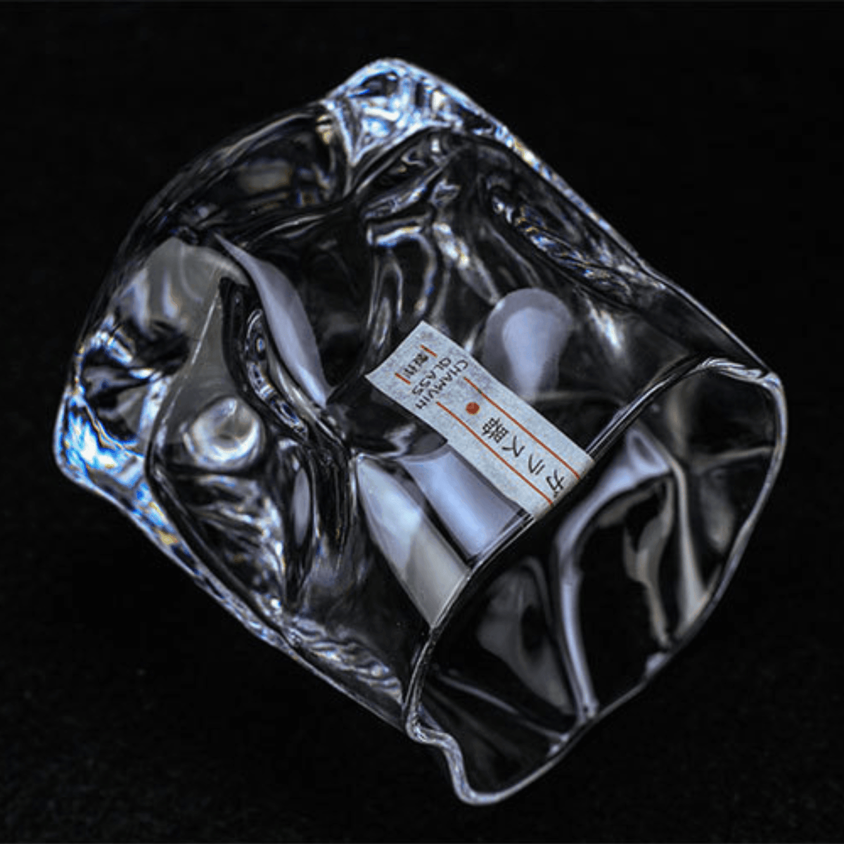 Vaso de whisky japonés Edo Kiriko Crumple Body
