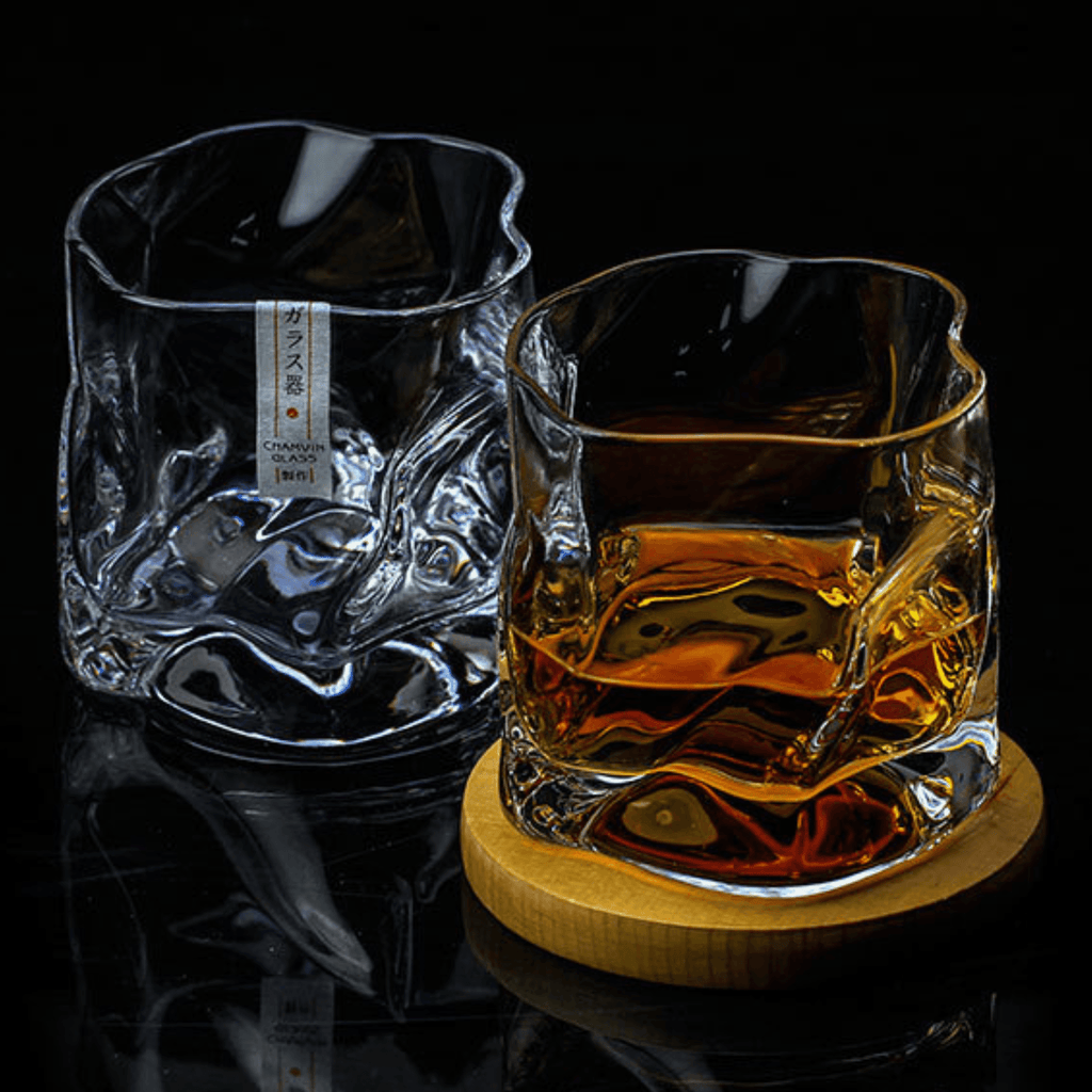 Vaso de whisky japonés Edo Kiriko Crumple Body