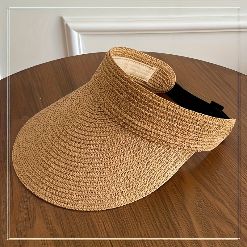 Visera plegable de ala ancha para mujer