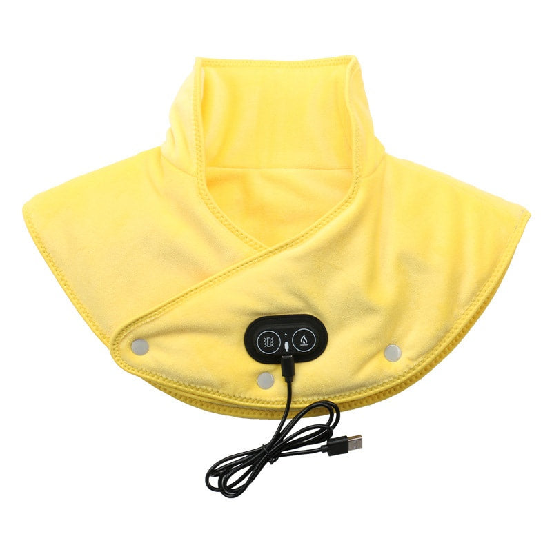 Almohadilla eléctrica calefactora para cuello y hombros con vibración