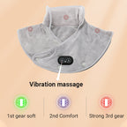 Almohadilla eléctrica calefactora para cuello y hombros con vibración