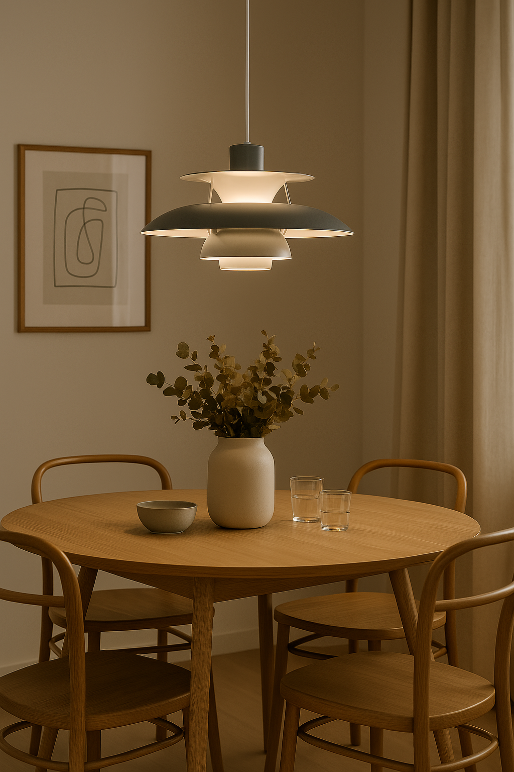 Lámpara de techo LED redonda moderna – Regulable y duradera – Iluminación elegante para sala de estar, comedor y oficina