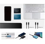 Disco duro externo SSD portátil de 128 GB, compacto, rápido y de la mejor calidad.