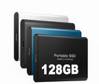 Disco duro externo SSD portátil de 128 GB, compacto, rápido y de la mejor calidad.