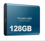 Disco duro SSD portátil de 128 GB, almacenamiento externo compacto, rápido y de la mejor calidad.