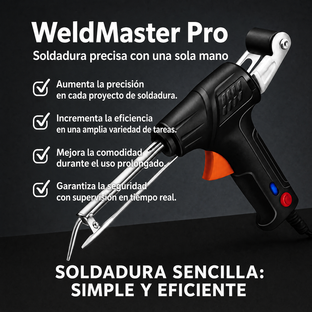 WeldMaster Pro – Soldadura precisa con una sola mano