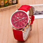 Reloj cronógrafo moderno para mujer con números romanos