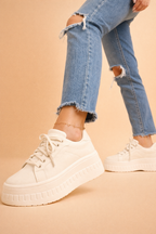 Zapatillas de plataforma para mujer con suela acolchada
