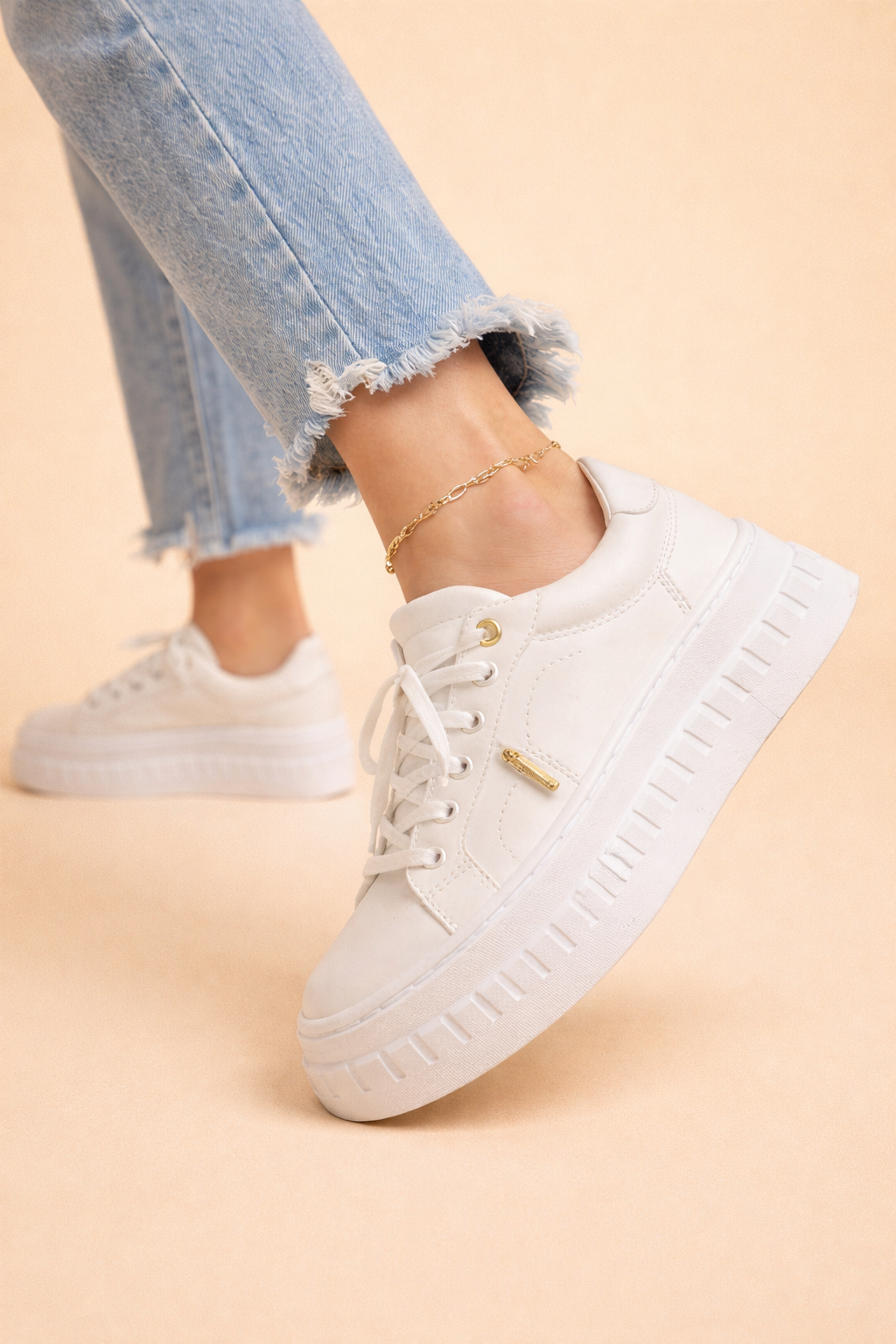Zapatillas de plataforma para mujer con suela acolchada