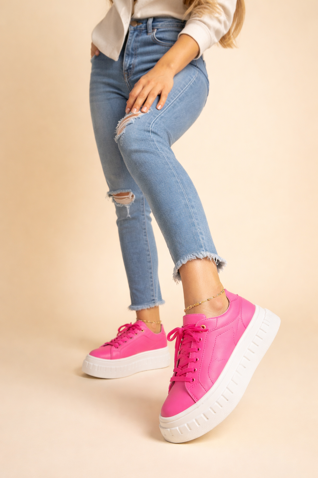 Zapatillas de plataforma para mujer con suela acolchada