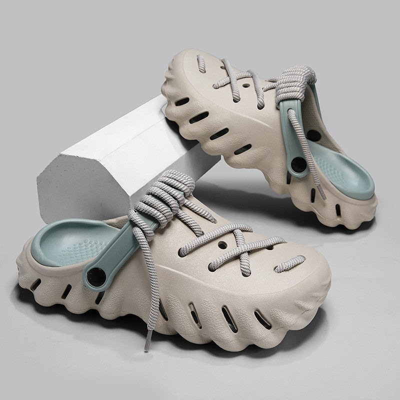 Zuecos Wayfarer con cordones para mujer: comodidad y estilo para todos los días.