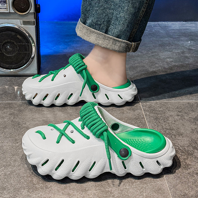 Zuecos Wayfarer con cordones para mujer: comodidad y estilo para todos los días.