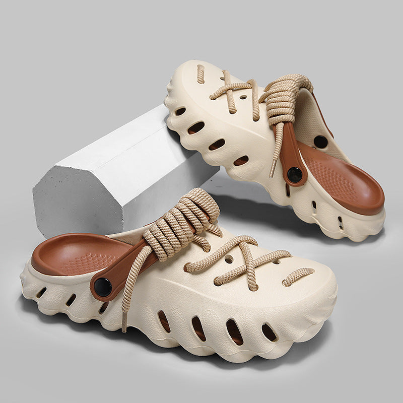 Zuecos Wayfarer con cordones para mujer: comodidad y estilo para todos los días.