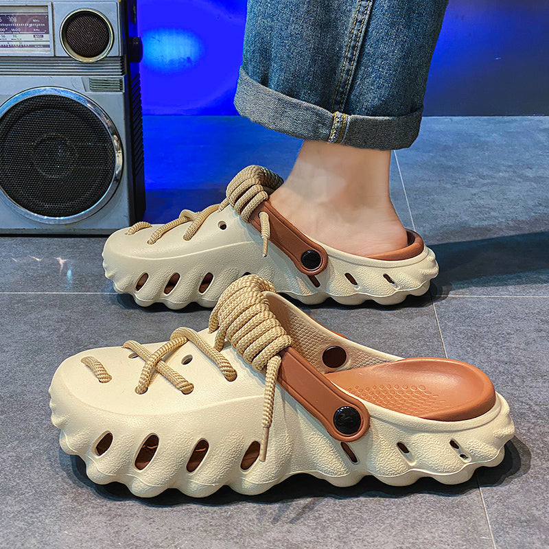 Zuecos Wayfarer con cordones para mujer: comodidad y estilo para todos los días.