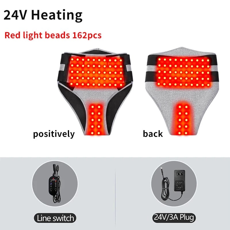 Almohadilla térmica menstrual para mujeres para aliviar los cólicos con envoltura abdominal y lumbar eléctrica portátil.