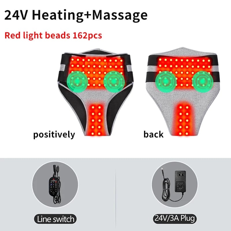 Almohadilla térmica menstrual para mujeres para aliviar los cólicos con envoltura abdominal y lumbar eléctrica portátil.
