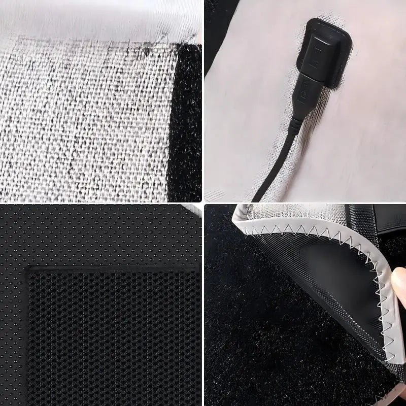 Almohadilla térmica menstrual para mujeres para aliviar los cólicos con envoltura abdominal y lumbar eléctrica portátil.