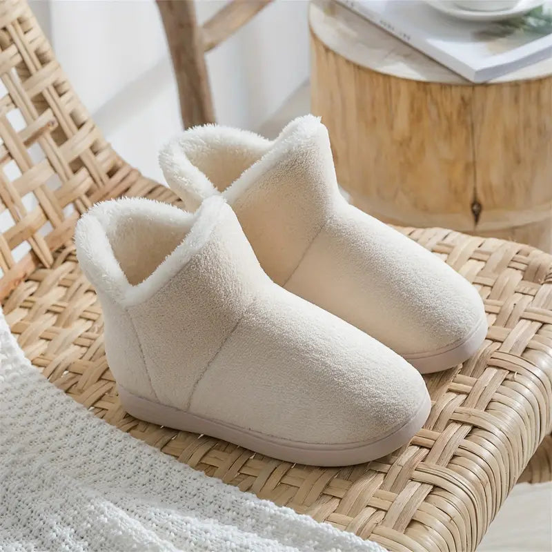 Zapatillas botín cálidas de mujer para casa