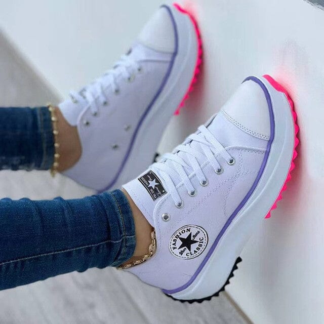 Zapatillas deportivas ortopédicas con plataforma para mujer