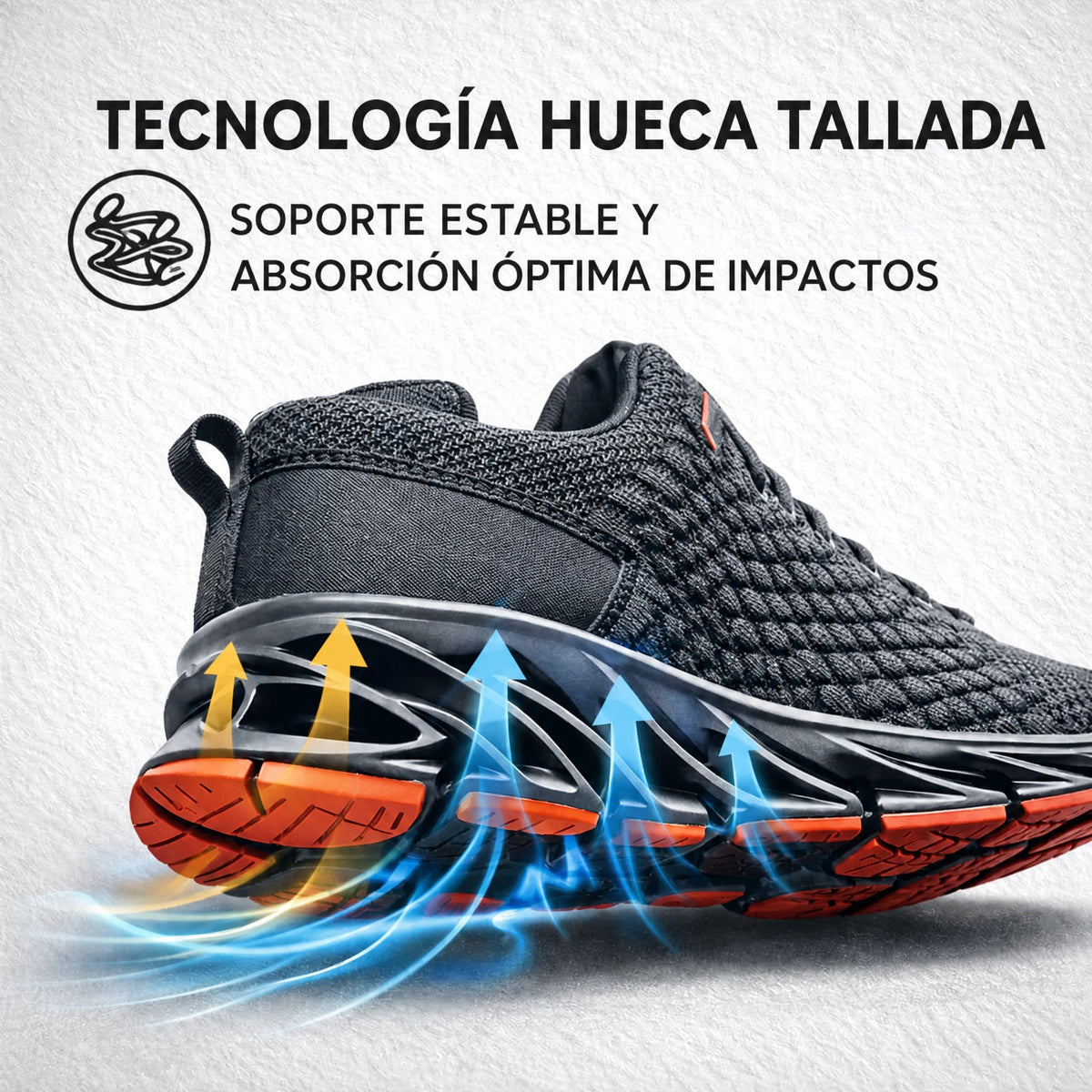 Zapatillas deportivas ortopédicas para hombre con suela de soporte