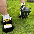 Zapatos aireadores para el cuidado del césped sin esfuerzo